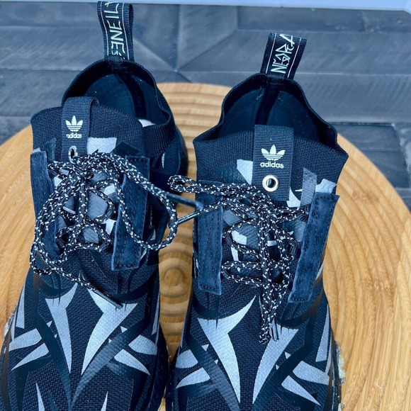 Adidas Consortium JUICE X NMD Black Silver Racer Primeknit Men’s US size 8 . - Picture 6 of 13